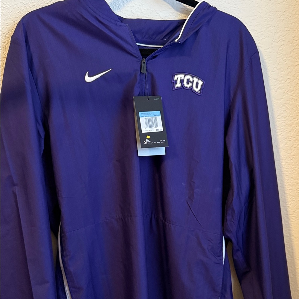 NET Nike Purple TCU pullover windbreaker